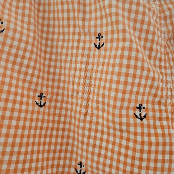 Polo Ralph Lauren Anchor Gingham 5.5 In Shorts Sz L Nautical Preppy Summer Beach - Picture 3 of 16